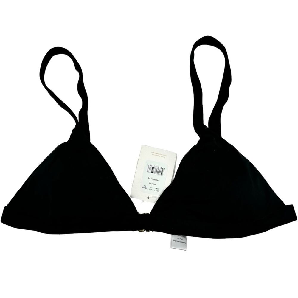 Andie Swim The Caicos Triangle Bikini TopnBlack‎ Adjustable Cups Size M NEW - Picture 3 of 14